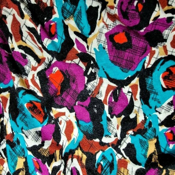 Lane Bryant Cardigan Sweater Size 18/20 Button Front Lightweight Purple Aqua - Picture 2 of 6